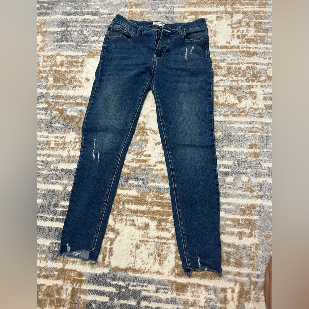 Tru Luxe Jeans Dark Blue Skinny Women's Jeans